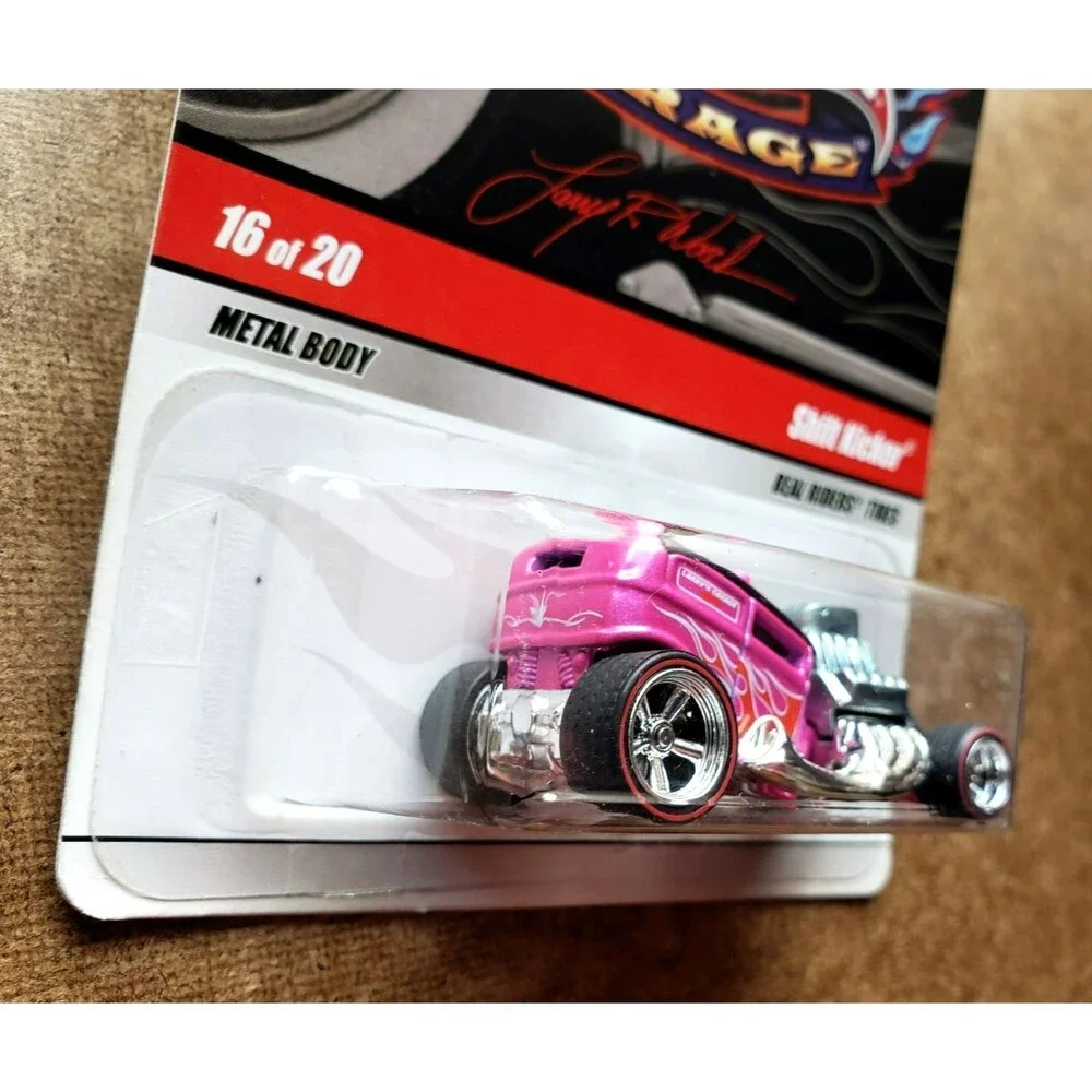 2009 Hot Wheels SHIFT KICKER Metallic Pink LARRY'S GARAGE #16/20 1:64 REDLINE RR